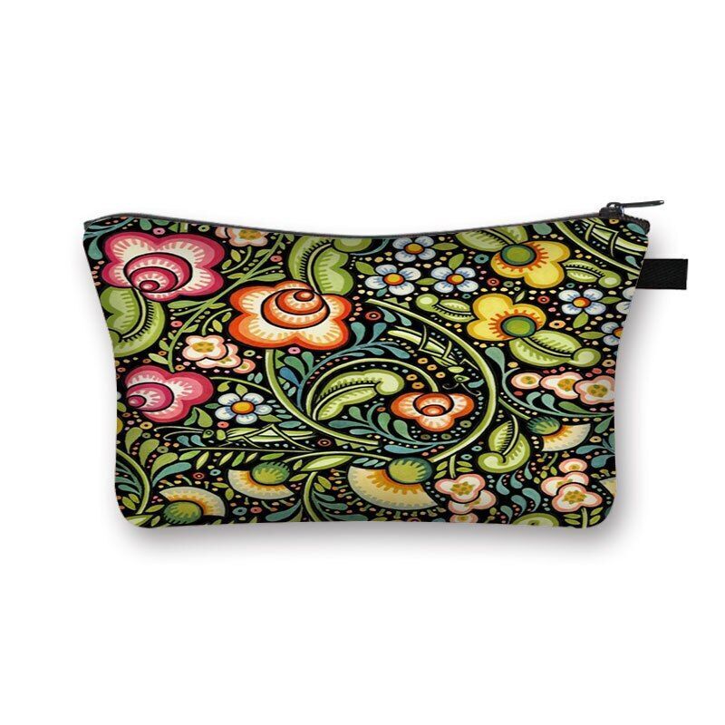 Bohemian Print Cosmetic Bag Fashion Travel Lipstick Toiletry Bag Shopping Purse