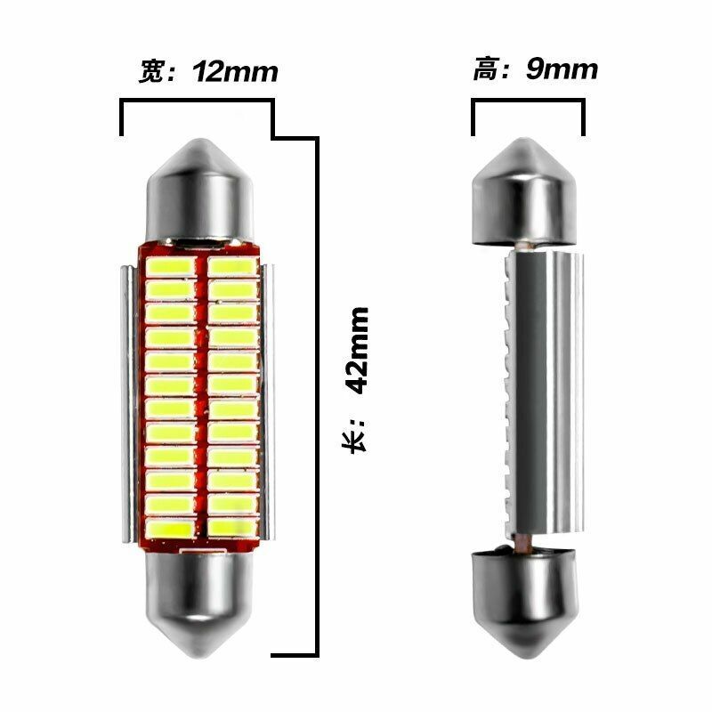 LED Bulb C5W C10W 31mm 36mm 39mm 42mm Super Bright 4014 SMD Canbus Auto Interior