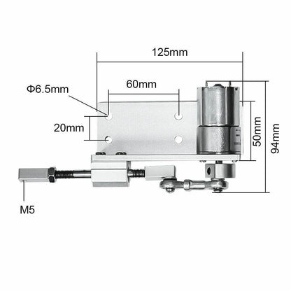 Linear Actuator 330L Small DIY Design Reciprocating Cycle with DC Gear Motor 12V
