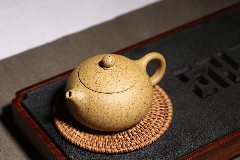 Real Yixing Zisha Tea Pot Duan Clay Xishi Pot Marked 9 Infuser Holes China Pots