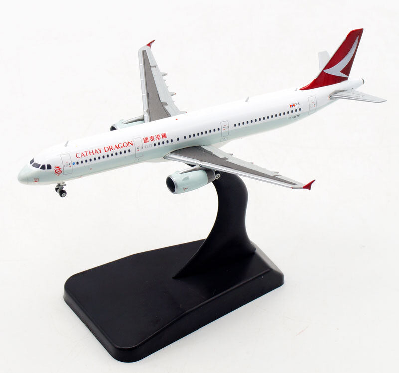 JC Wings Cathay Dragon Airline Airbus A321 B-HTF 1/400 diecast model aircraft