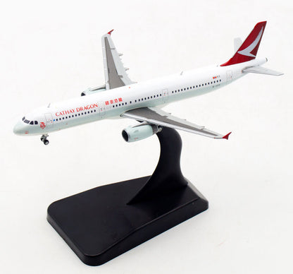 JC Wings Cathay Dragon Airline Airbus A321 B-HTF 1/400 diecast model aircraft
