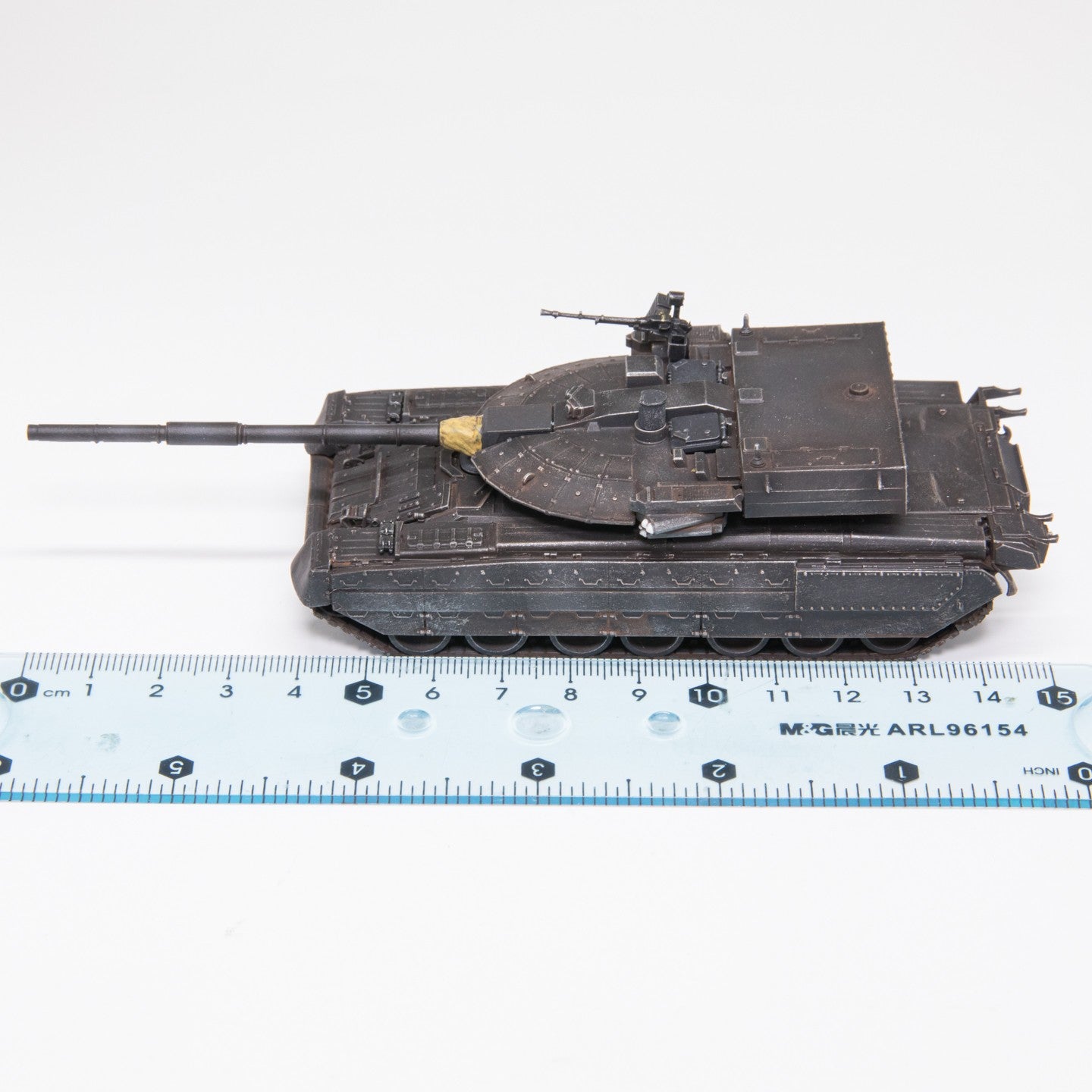 AM1/72 Russian 640 Blackhawk Tank Alloy Core Magnetic Gun Barrel Finished Model