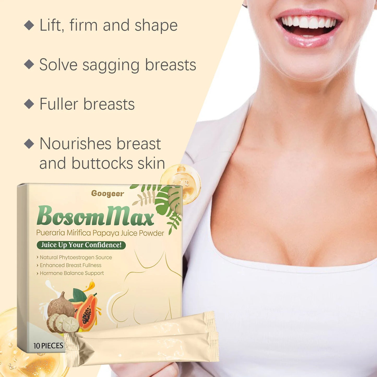 Mirifica Breast Enlargement Powder Natural Papaya Extract and Pueraria