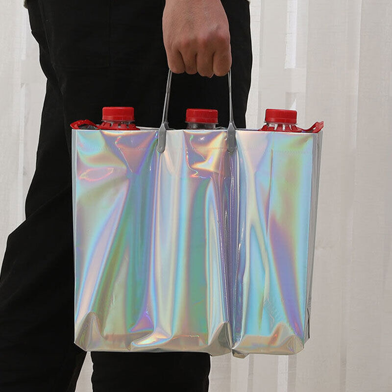 New Thick Handbag Waterproof Storage Bag Casual Laser Tote Shopping Bag ⊹ ⊰