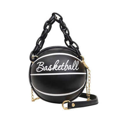 Ball Purse Shoulder Bag Crossbody Handbag Leather Pink Football Bag 16*16*8 CM