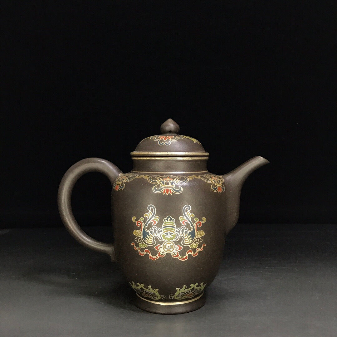 Chinese Yixing Zisha Clay Handmade Exquisite Teapot （高执 底款：金鼎商标）