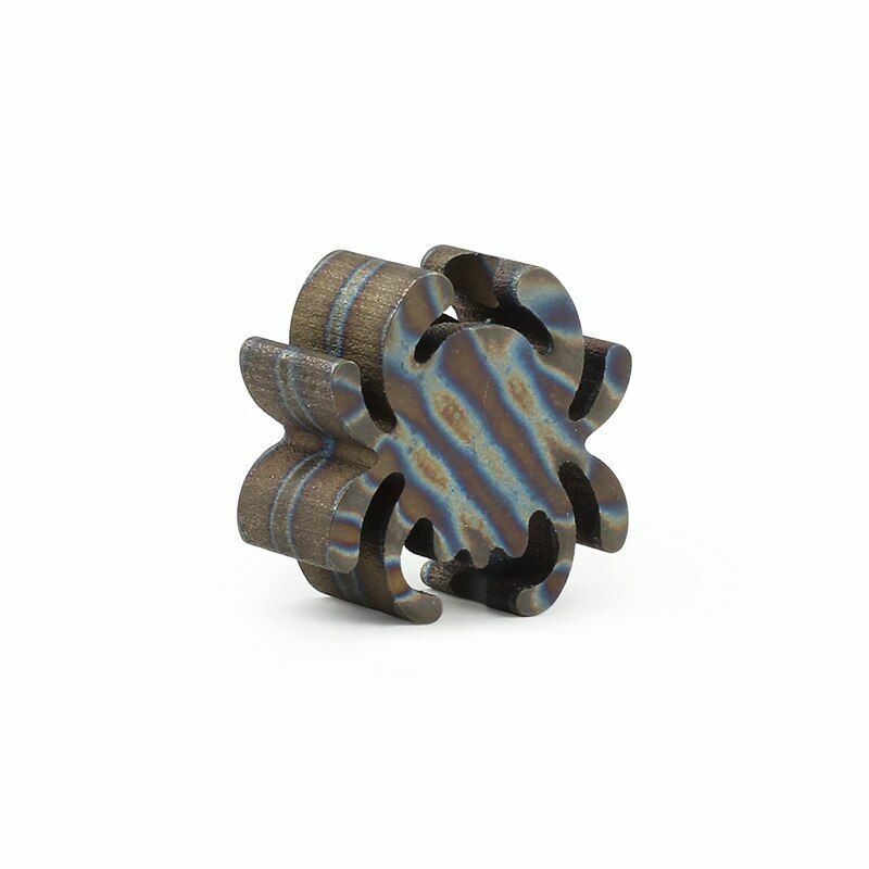 Gray Spider Helmet Butterfly Bat Alloy Knife Bead Titanium Paracord Accessories