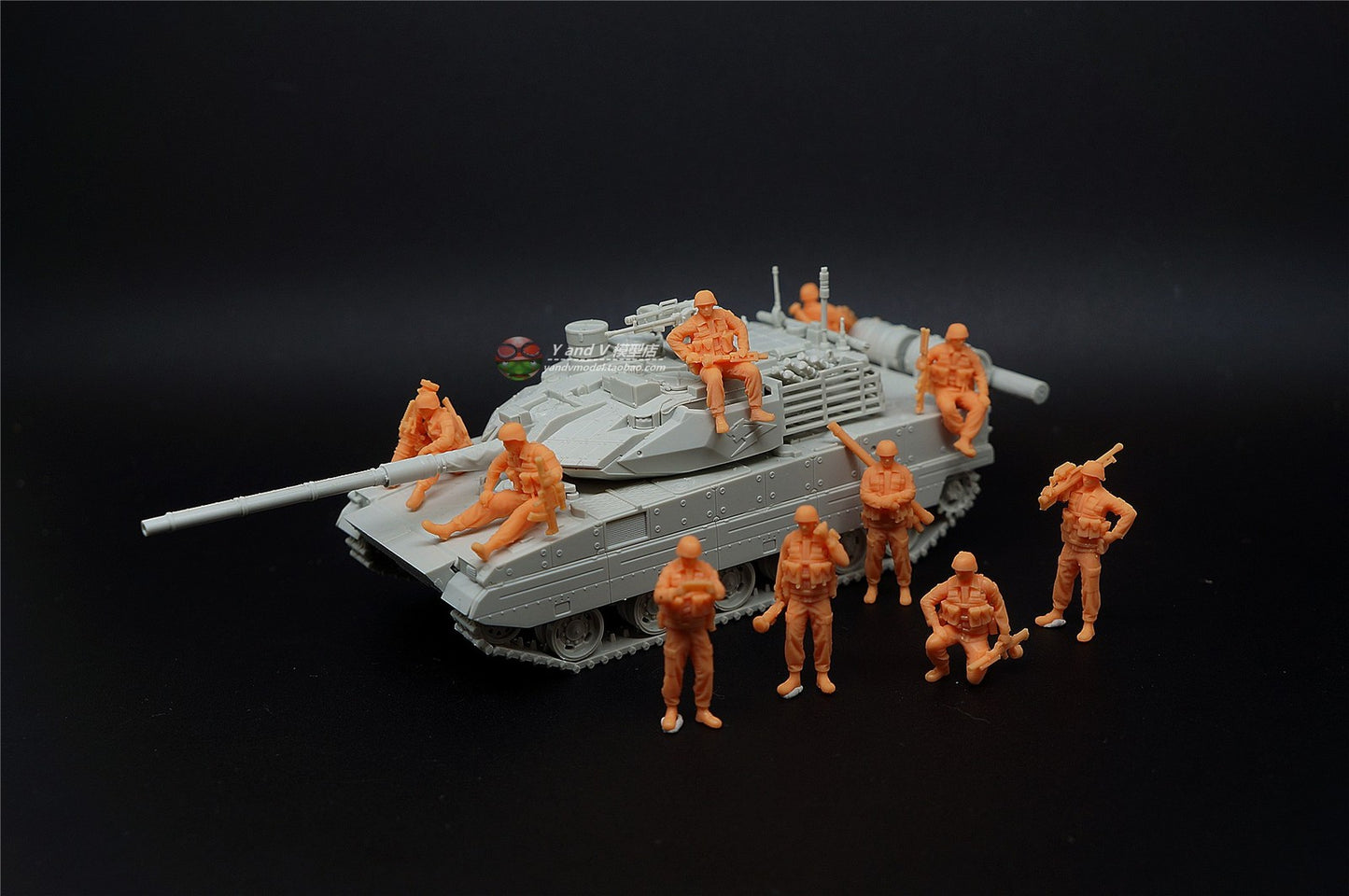 1/72 1/64 1/87 Modern (PLA) Tank Troopers 10-Persons Unpainted Model Ornaments