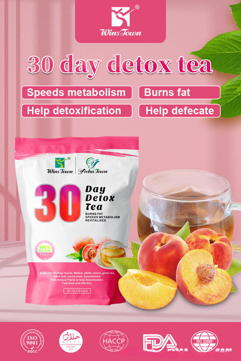 30 Day Detox Tea Fruit Fat Loss Tea Slimming Tea Peach Tea 90g
