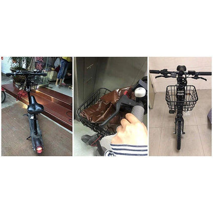 Scooter Front Rear Storage Carryings Hanging Basket Stainless Head Handle Basket