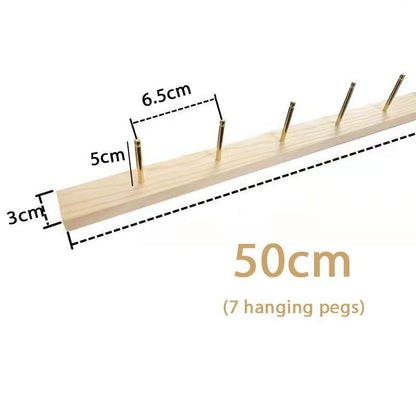 Jewelry Display Necklace Wall Hanging Stands Wood Earring Ring Organizer 30~58cm