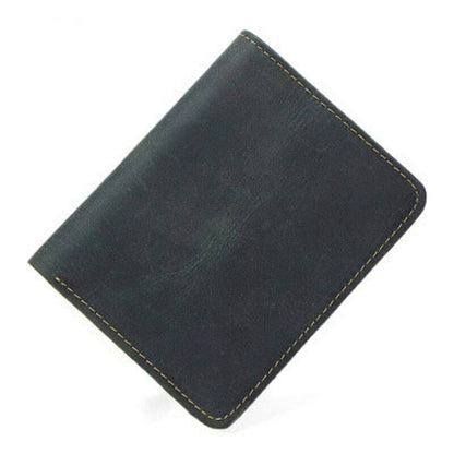 Leather Card Clamps Men's Wallet Card&ID Holder Bag Purse Cash Clip Billfold Bag