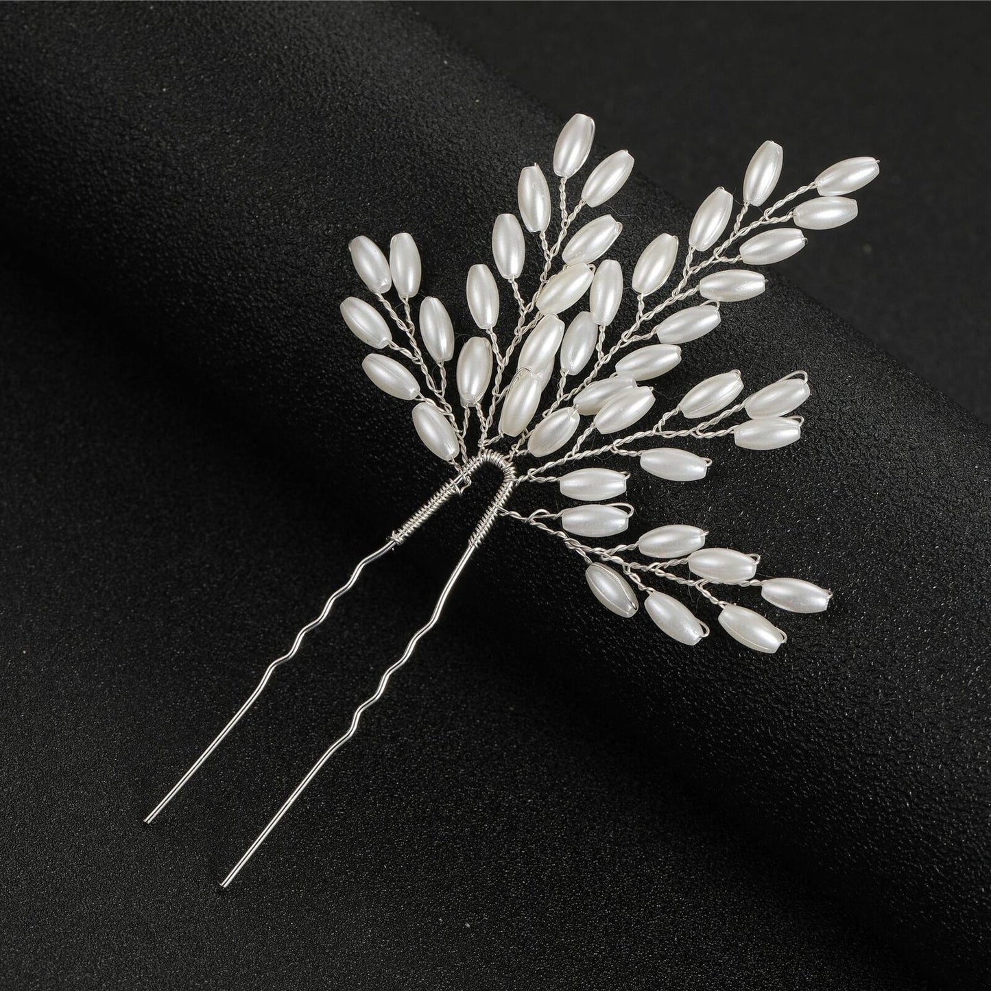 Women Hair Combs Korean Fashion Pearl Handmade Hairpins Clip DIY Styling Jewelry