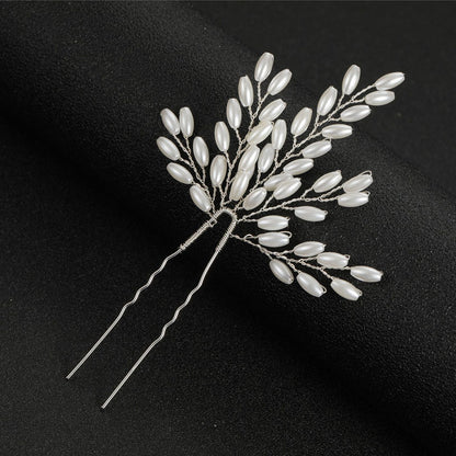 Women Hair Combs Korean Fashion Pearl Handmade Hairpins Clip DIY Styling Jewelry