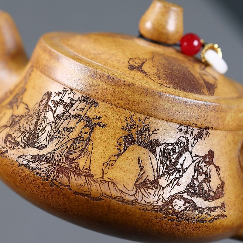 Handmade Tea Pot True Yixing Zisha Duan Clay Master Pot With Certificate Paper