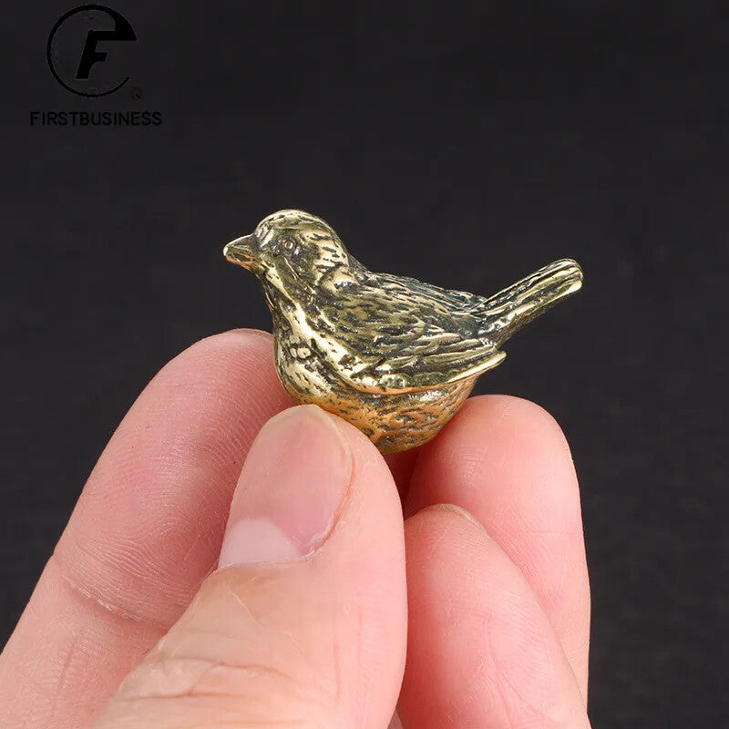 Bronze Statue Tea Pet Table Home Decoration Retro Craft Handmade Gift Collection