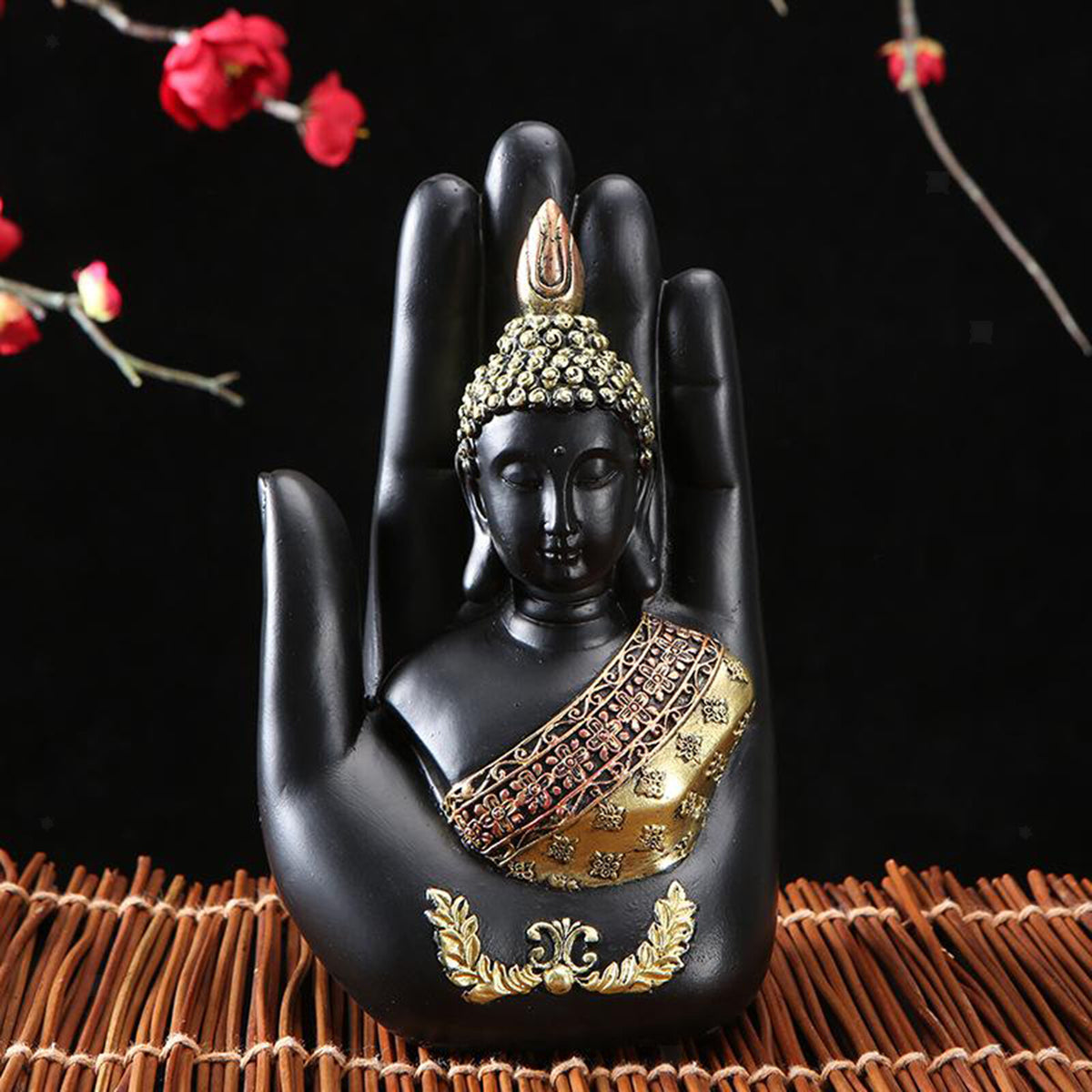 Sitting Buddha statue Thai religion Buddhist sculpture statue decoration -