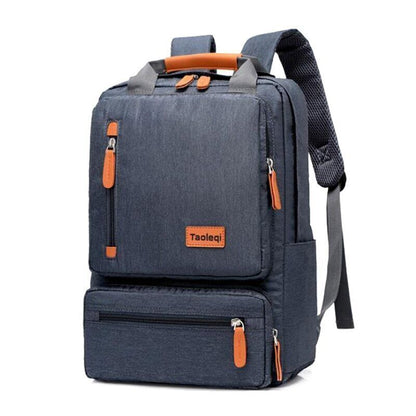 Business Backpack Men Light 15 inch Laptop Bag Oxford Cloth Lady Backpack Gray