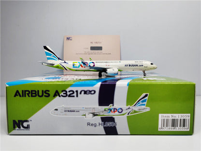 NG Model 1:400 AIR BUSAN World For EXPO BUSAN KOREA FOR AIRBUS A321neo HL8504
