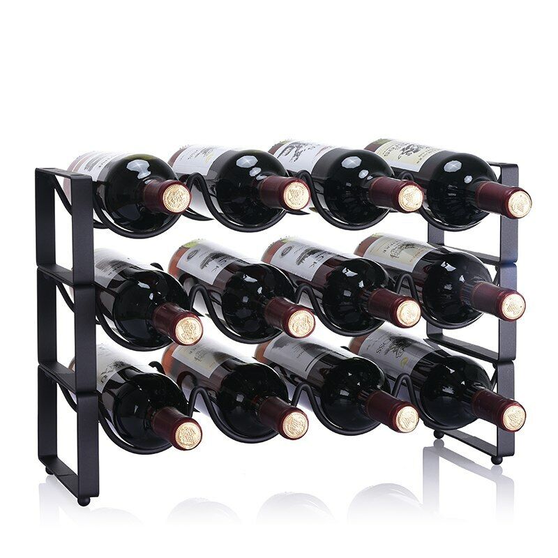Multi-layer Wine Rack Wine Bottle Holder Display Shelf Iron Rack Wine Cabinet