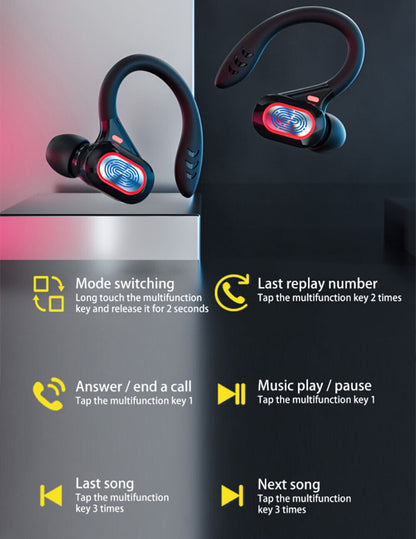 Bluetooth Headphones Sports Wireless Earphones For Samsung Galaxy S23 Ultra S23+