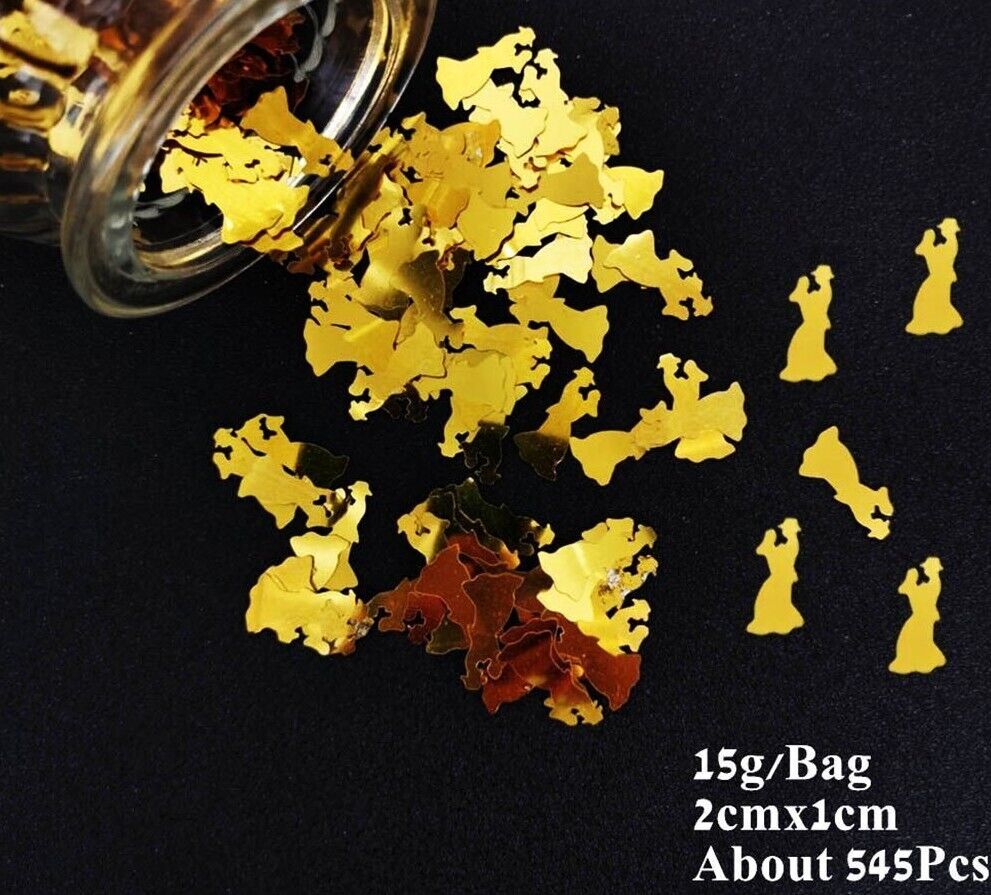 Confetti 15g Church Wedding Golden Pigeon Sequin Cross Bible Table Scatter Decor