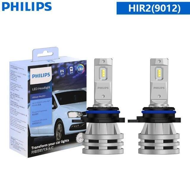 2pcs Philips Ultinon Pro3101 H1 H3 H4 H7 H11 HB3 HB4 HIR2 LED Car Headlight Kit