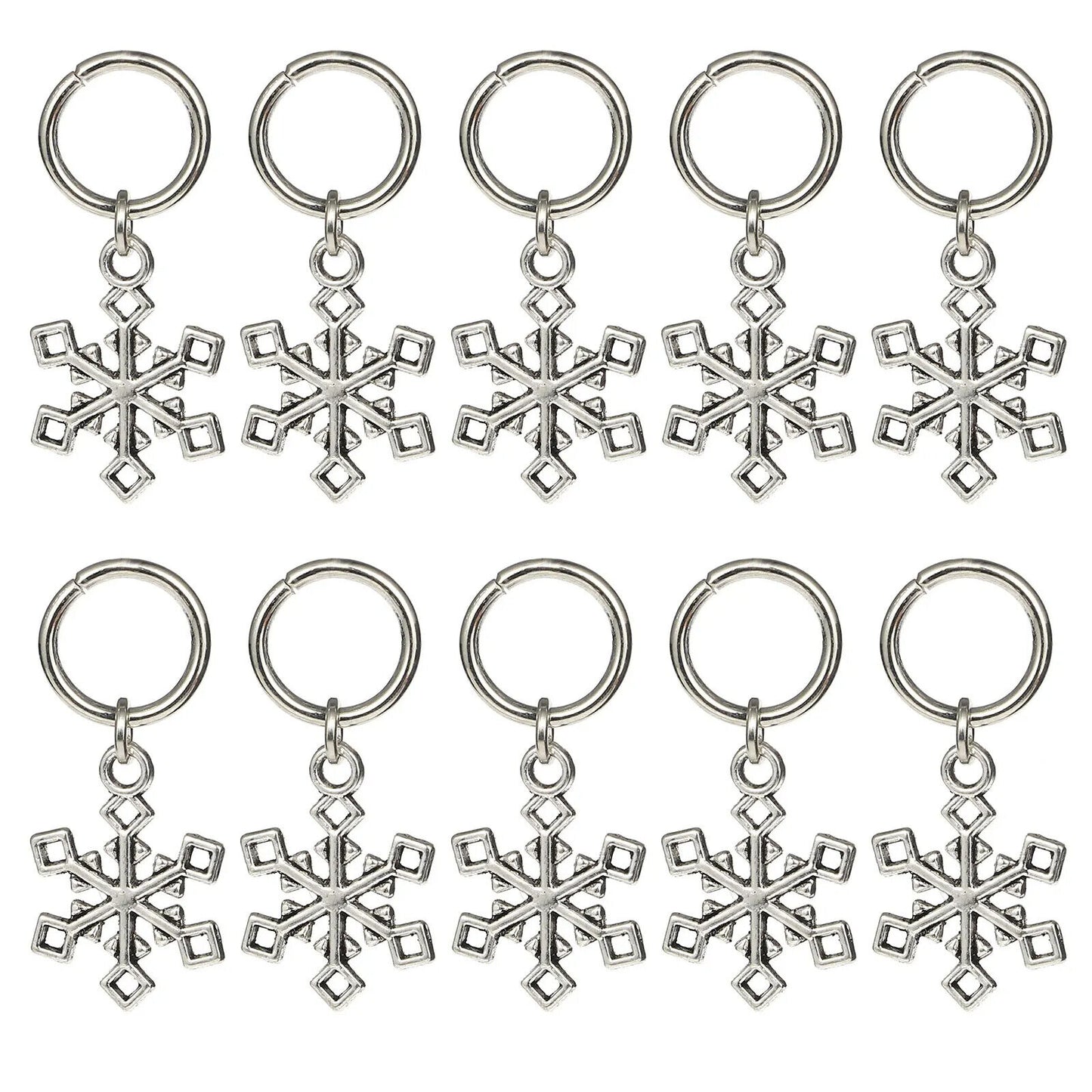 Knitting Stitch Markers 10Pcs Resin Beads Metal Angel Crochet Craft Locking Tool