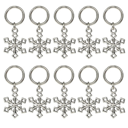 Knitting Stitch Markers 10Pcs Resin Beads Metal Angel Crochet Craft Locking Tool
