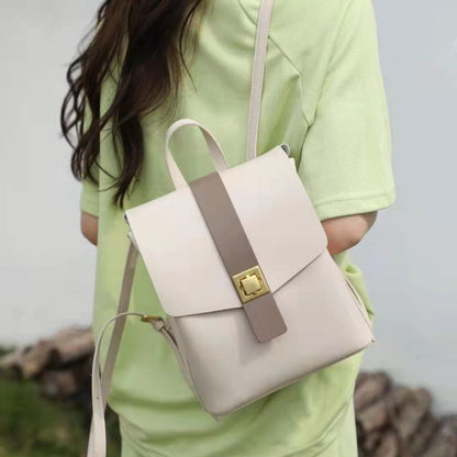Genuine Leather Luxury Bag Large Capacity Girl Schoolbag New Fashion Ladies Cute