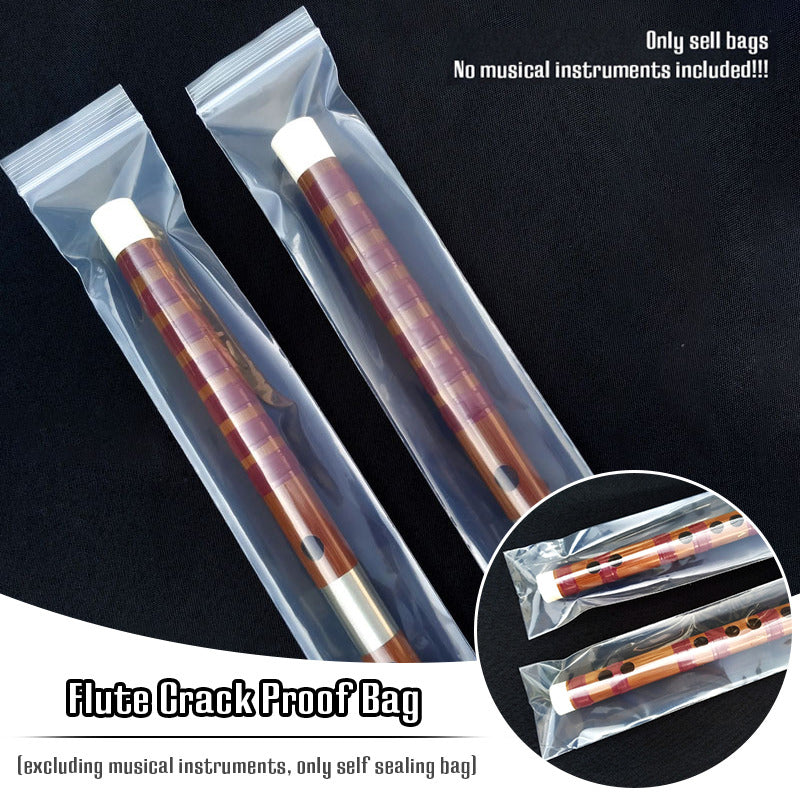 Bamboo Flute Protection Bag Xiao Instrument Self-Sealing Bag to Prevent Cracking