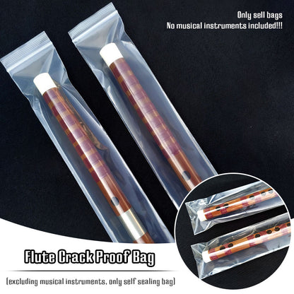 Bamboo Flute Protection Bag Xiao Instrument Self-Sealing Bag to Prevent Cracking