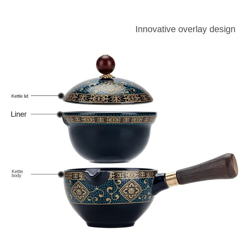 Swing Tea Artifact Lazy Kung Fu Tea Set Portable Xiaoyao Teapot Teaware Kitchen