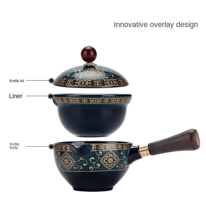 Swing Tea Artifact Lazy Kung Fu Tea Set Portable Xiaoyao Teapot Teaware Kitchen