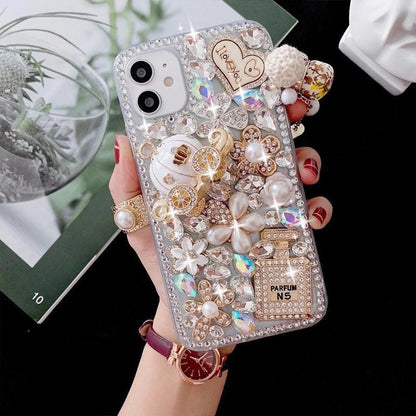 For Samsung Phone Case Rhinestone Full Diamond Drop-resistant Protective Case