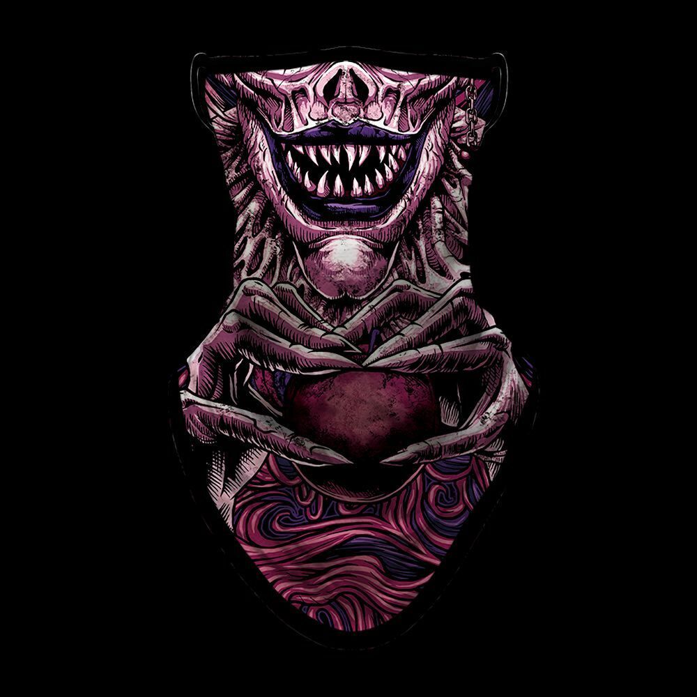 3D Motorcycle Face Masks Triangle Scarf Bandana Headband Neck Gaiter Windproof