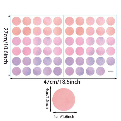 Wall Stickers Vinyl Multi-Color Polka Dots Kids Boys Girls Bedroom Circle Decals