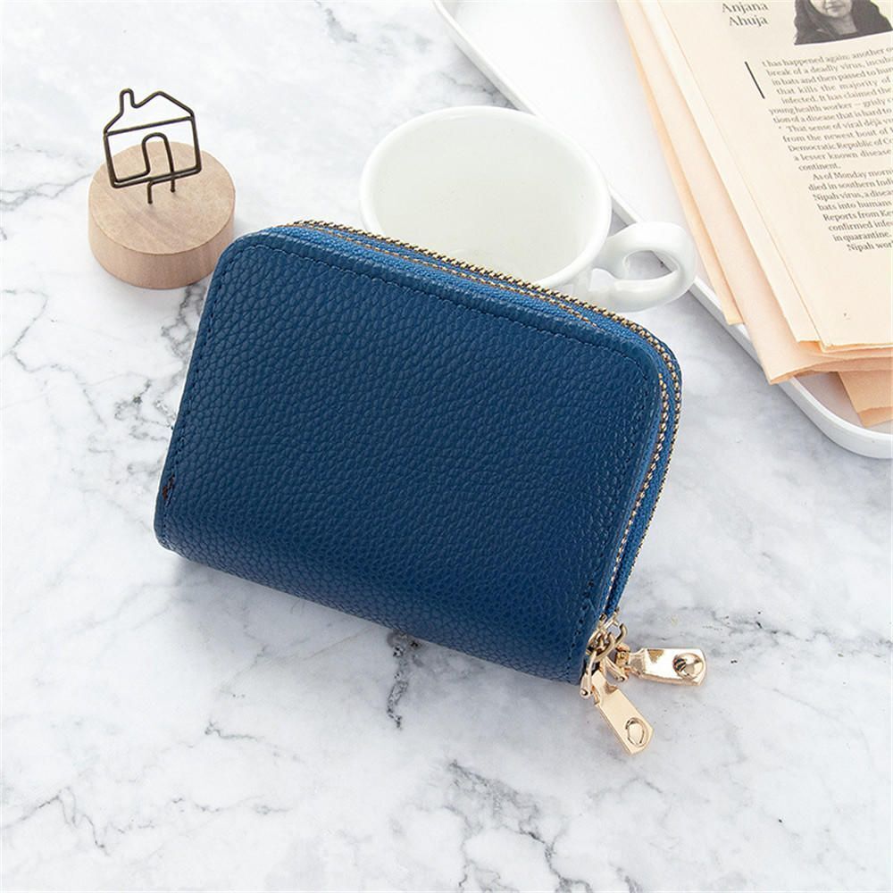Wallet Coin Purse Synthetic Leather Zipper Card Holder Case Pocket Money Bag 1PC