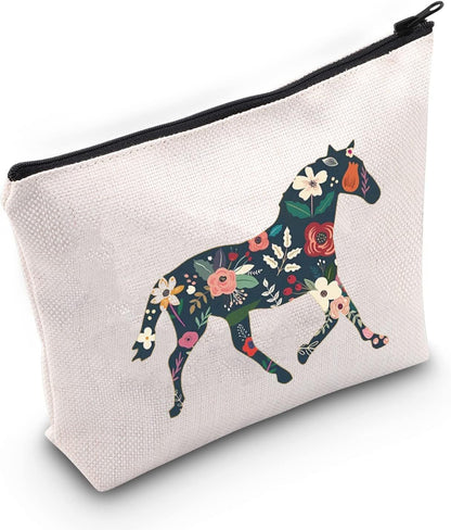 TOBGBE Horse Gift Lover Makeup Bag Inspirational for Women...