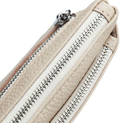 Genuine Leather Belt Handbag Purse Wallet Versatile Cowhide Bag 14*9*4.5 CM 1PC