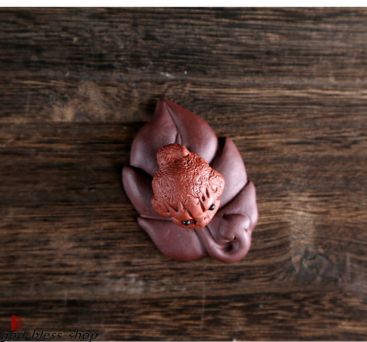New Creative Table Decoration Gift Yixing Zisha Tea Pet Purple Clay Toad Mascot