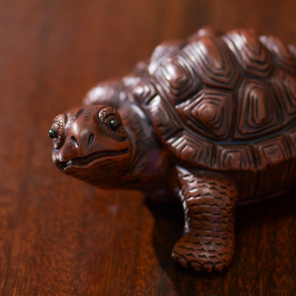 Handmade Artware Turtle China Mascot Yixing Zisha Purple Clay Tea Pet Creative