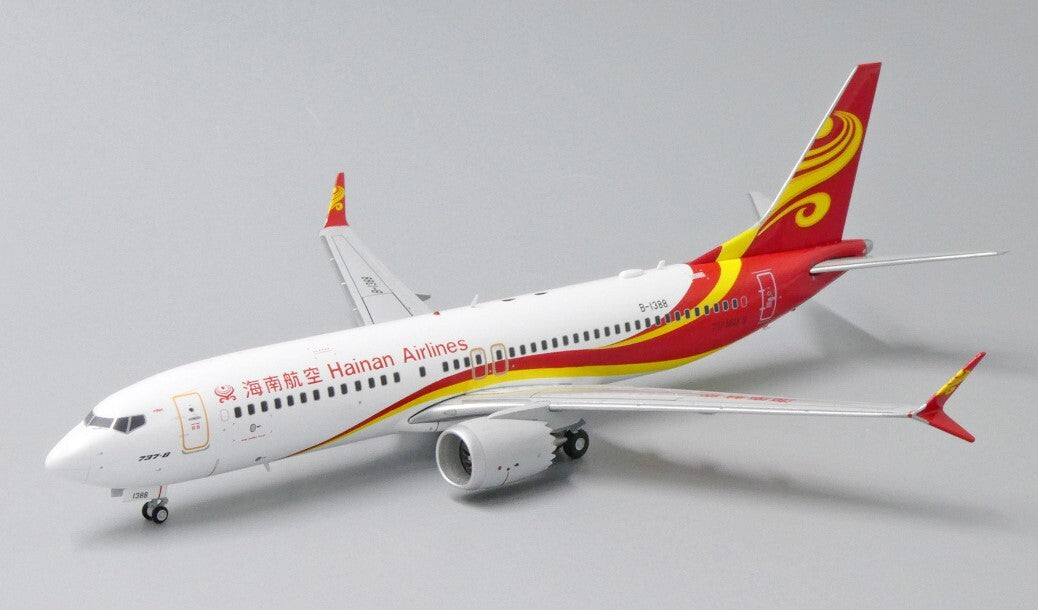 1:200 JC Wings Hainan Airlines B737 Max8 Passenger Plane Diecast Aircraft Model