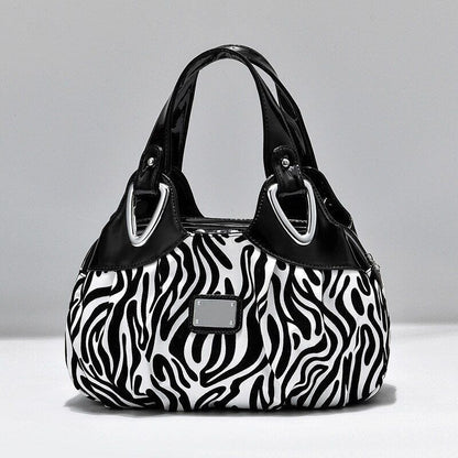 Women Shoulder Bag Printed Flower Messenger Bag Designer Leather Ladies Handbag
