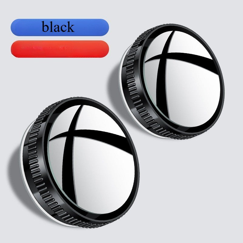 1pair Reversing Mirror Small Round Mirror HD Large View Suction Cup Blind Spot