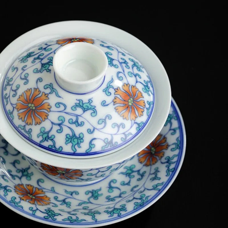 Blue White Porcelain Taiwan Ceramic Dish Lid 165ml, Brand New -
