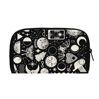 Cute Black Witch Wallet Money Bags Skull Gothic Purses Credit Card Phone Holder