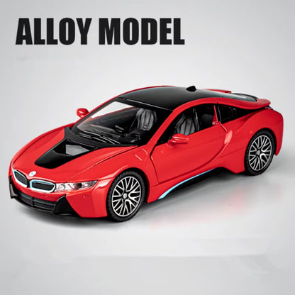 1:32 I8 New Energy Car Alloy Sports Car Model Diecast Simulation Metal Racing Ve