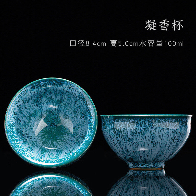 Tea Cup Ceramic Kungfu Teacup Chinese Jianzhan Traditional Ceramic Art Best Gift